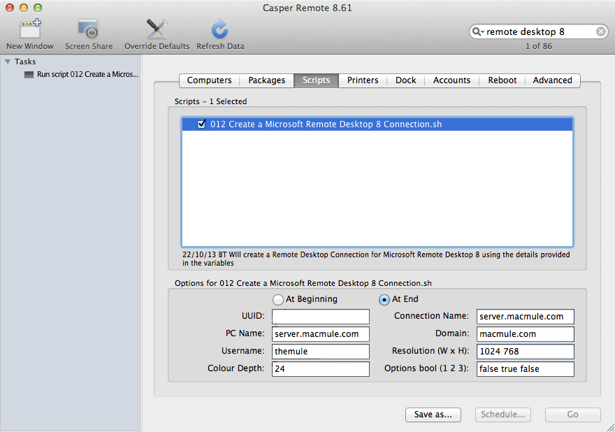 How To Create a Microsoft Remote Desktop 8 Connection macmule