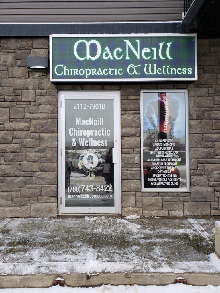 Dr Jean Derek MacNeill Chiropractic in Fort McMurray. Chiropractor, Registered Massage Therapy