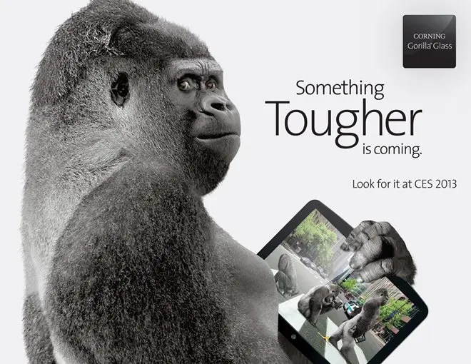 Corning stellt Gorilla Glass 3 für Smartphones und Tablets auf der CES