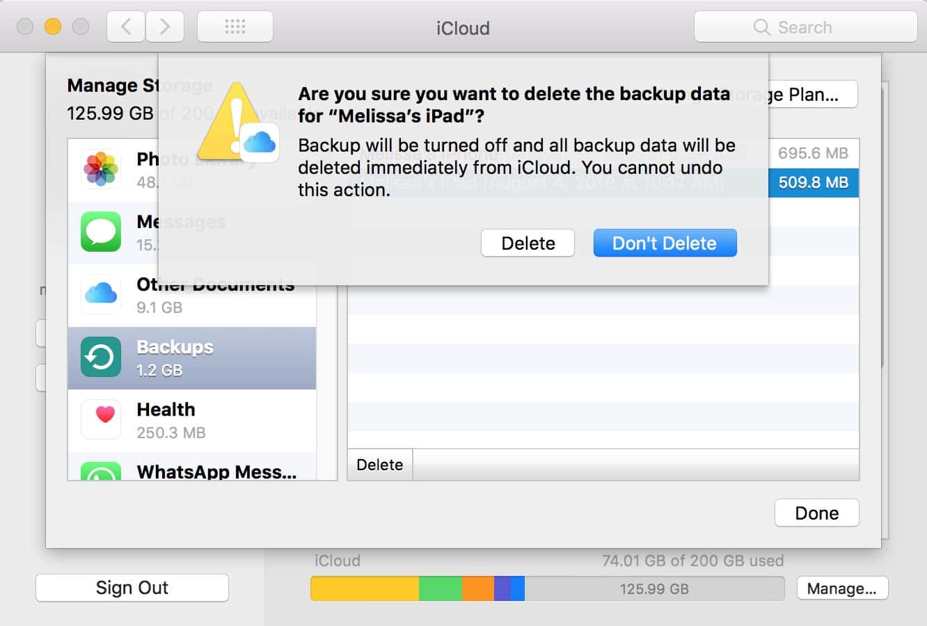 Reclaim iCloud Storage Space by Deleting Old Backups The Mac Observer