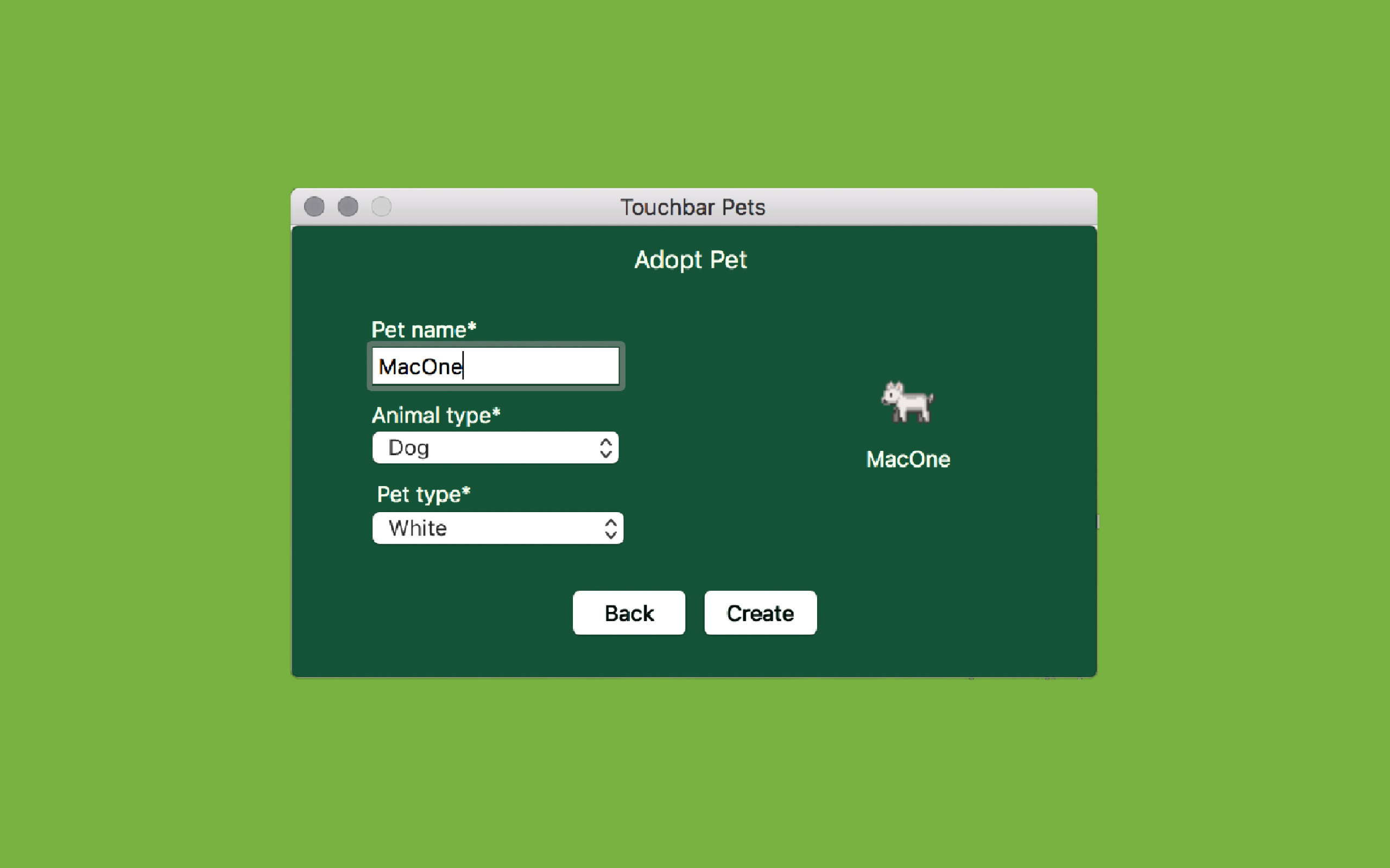 TOUCHBAR PETS CÀI ĐẶT NUÔI PET NGAY TRÊN TOUCHBAR