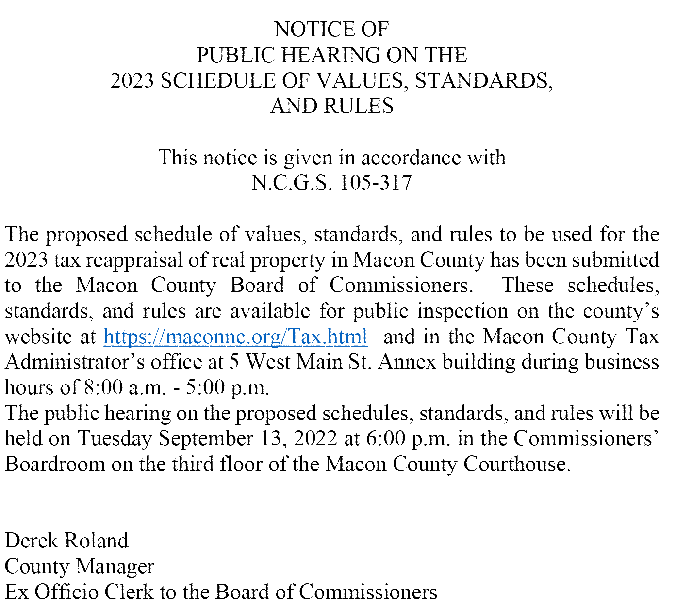 Tax Department Macon County North Carolina Macon NC Government