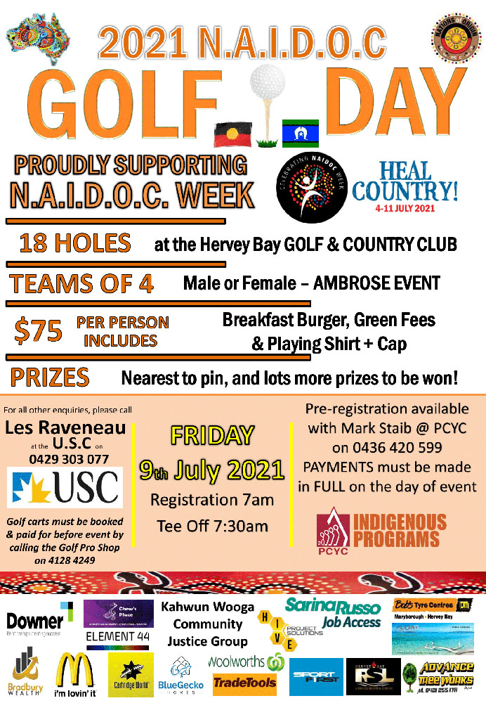 Fraser Coast NAIDOC Golf Day 2021 Maryborough Aboriginal Housing