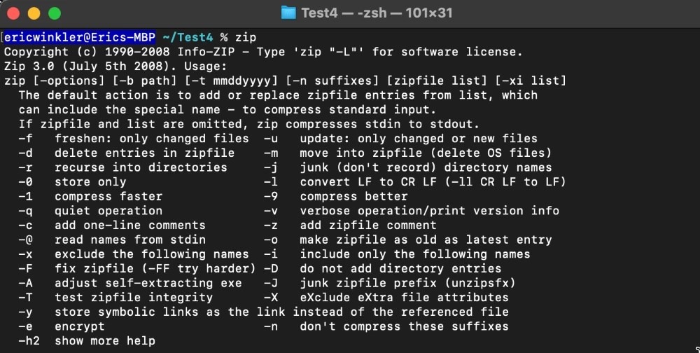 How to Zip Files or Folders on Mac Terminal