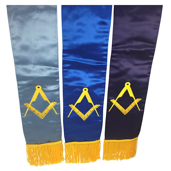 Masonic Embroidered Altar Bible markers Set of 3