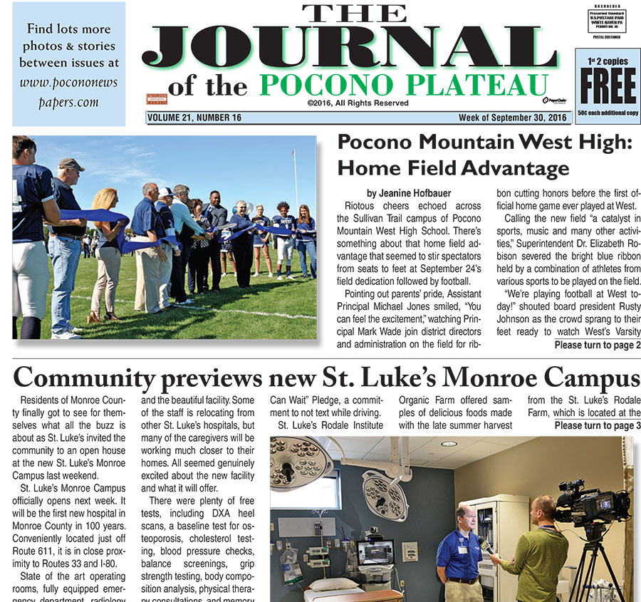 Journal of the Pocono Plateau White Haven, PA MACPA