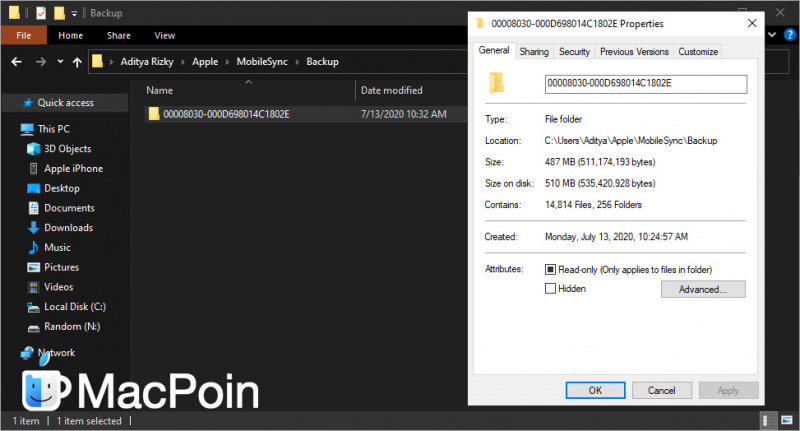 Cara Backup iPhone ke Windows dengan iTunes MacPoin