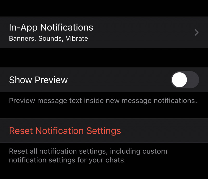 Cara Mematikan Notifikasi Preview WhatsApp di iPhone MacPoin