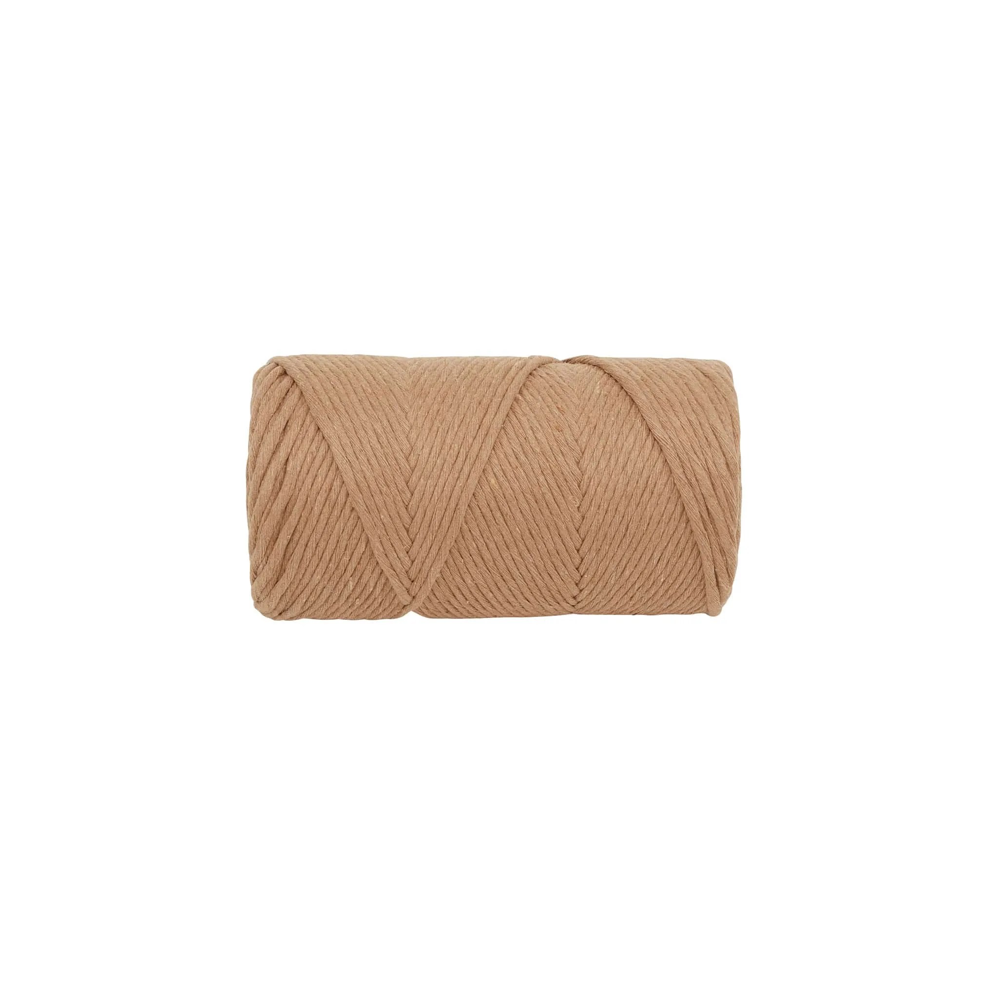 Macrame Rope *single ply fluffy* 3mm Barley 140m Macrame.ie