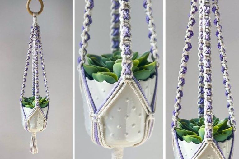 Free Easy DIY Macrame Plant Hanger Tutorial for Beginners (VIDEO