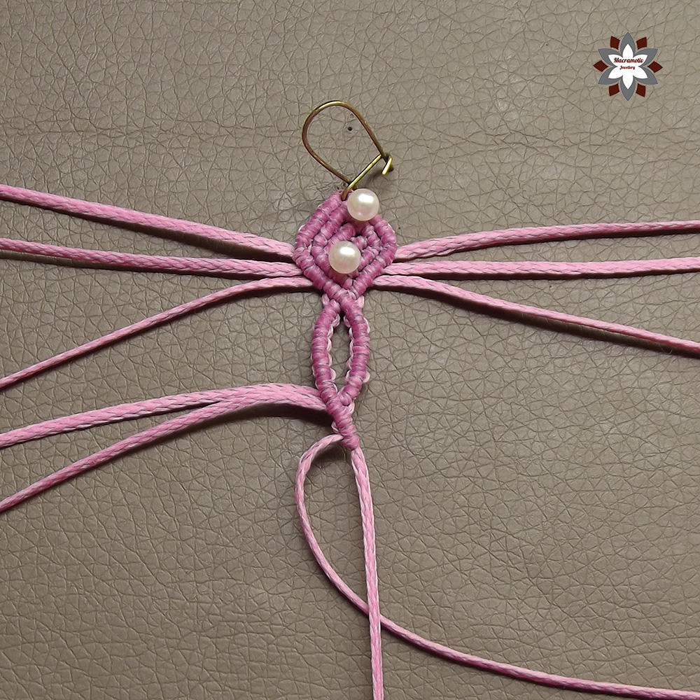 Tutorial Beginner’s easy macrame earrings Macramotiv