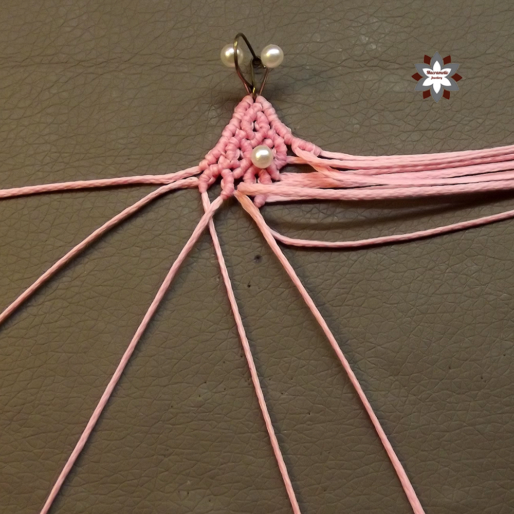 Tutorial Rhombus macrame earring Macramotiv