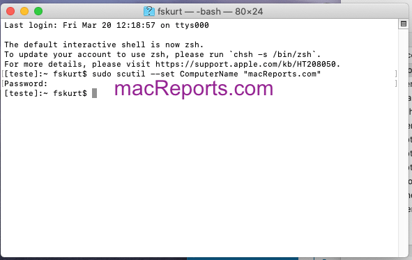 How To Change Your Mac's Name macReports