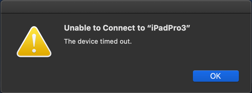 Sidecar Unable to Connect to iPad The Device Timed Out, Fix macReports