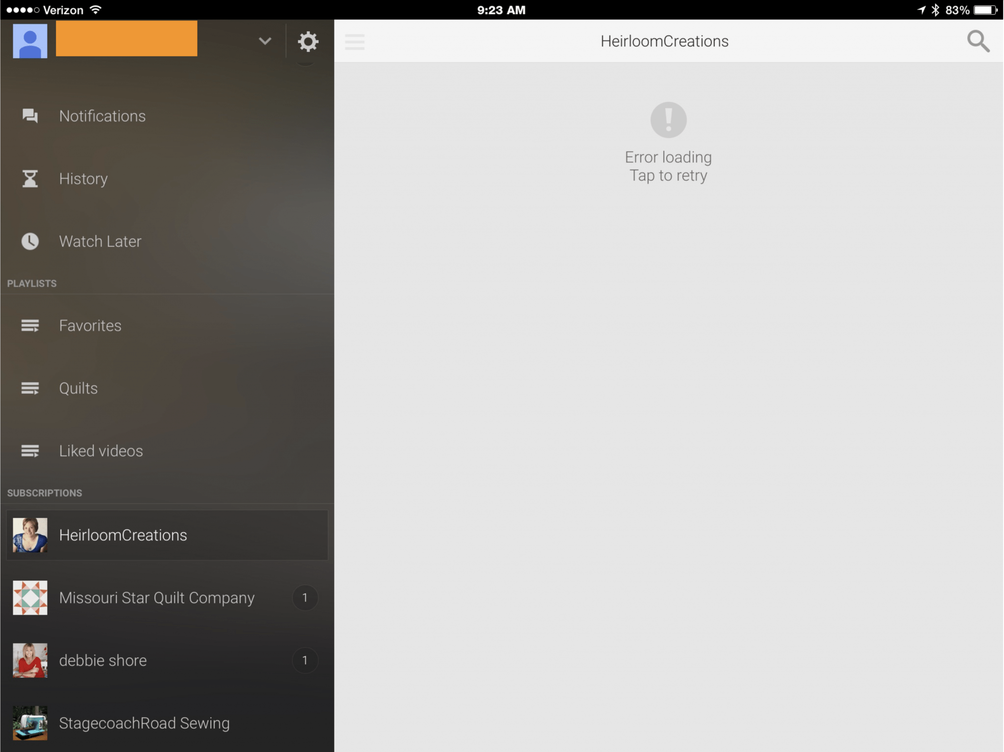 YouTube App Not Working Error Loading, Tap to Retry, Blank Page Fix