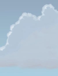 как рисовать облака в фотошопе