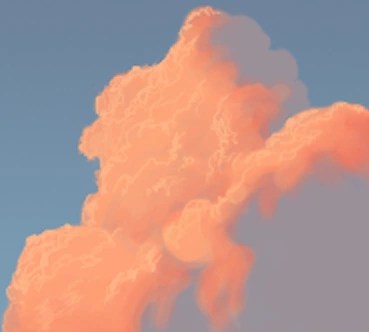 как рисовать облака в фотошопе