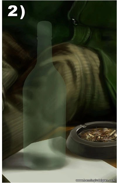 как рисовать стекло акварелью