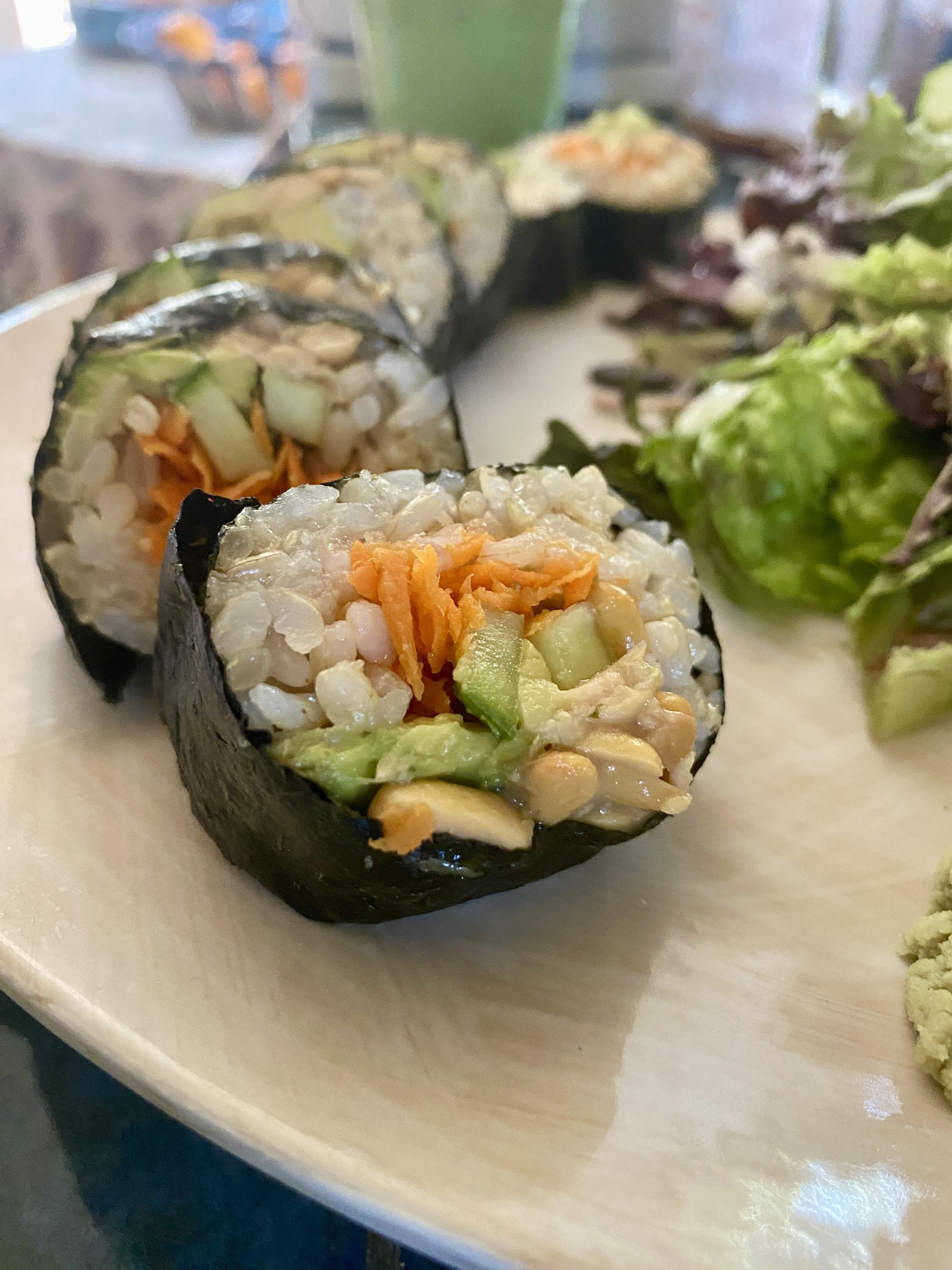 Brown Rice Sushi with Natto Macro Flavor