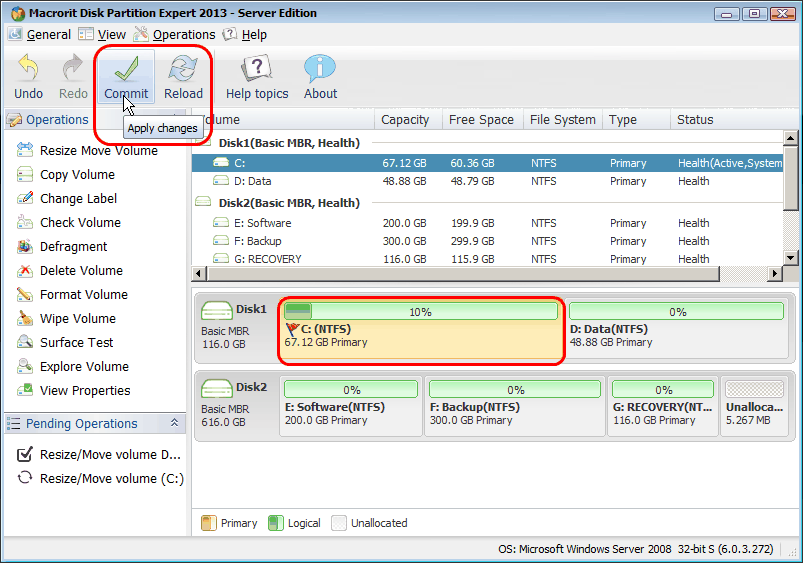 How to Move Free Space from One partition to Another