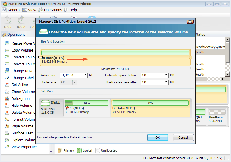 How to Move Free Space from One partition to Another