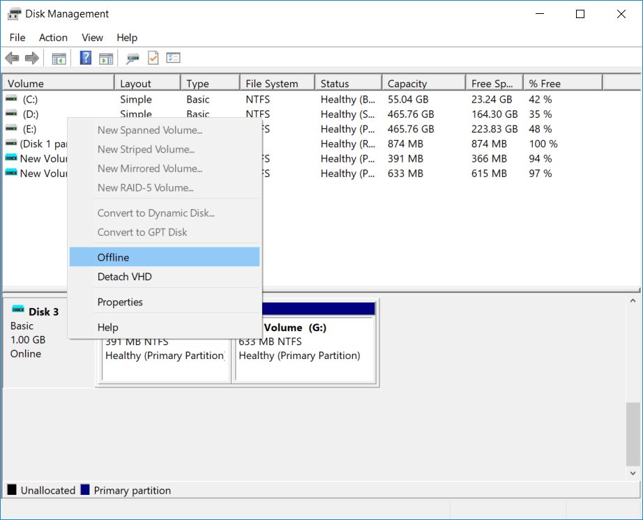 Manage Virtual Hard Disks (VHD)