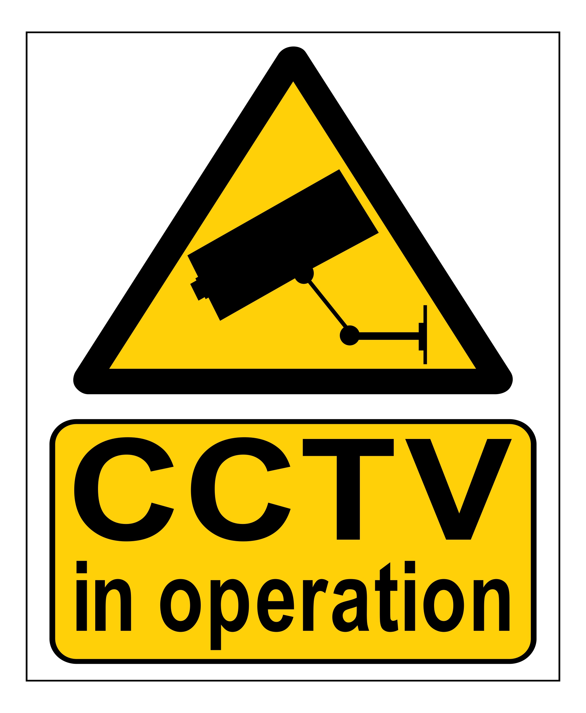 Premises Under CCTV Surveillance Mac Safety Signs