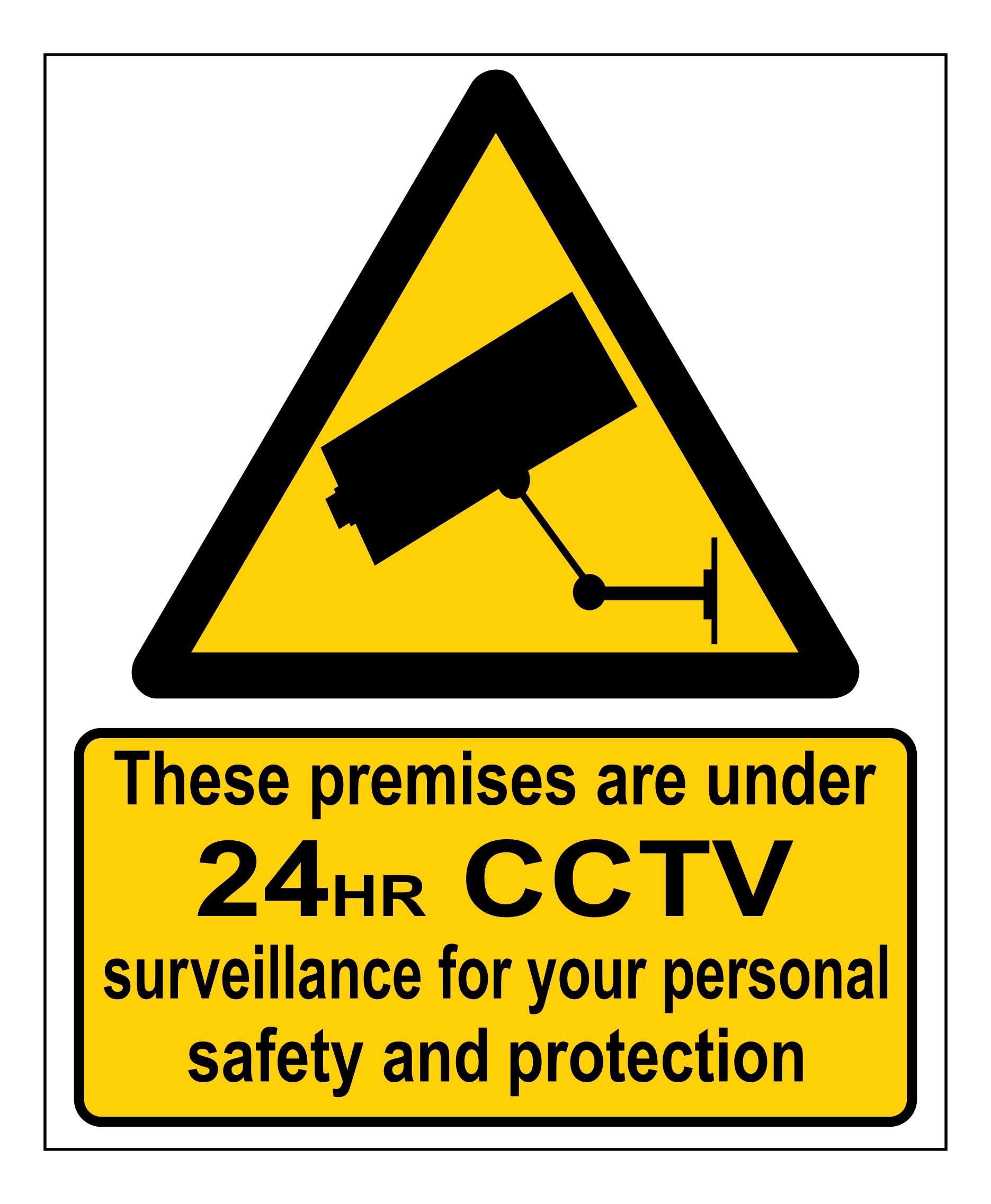 Premises Under CCTV Surveillance Mac Safety Signs