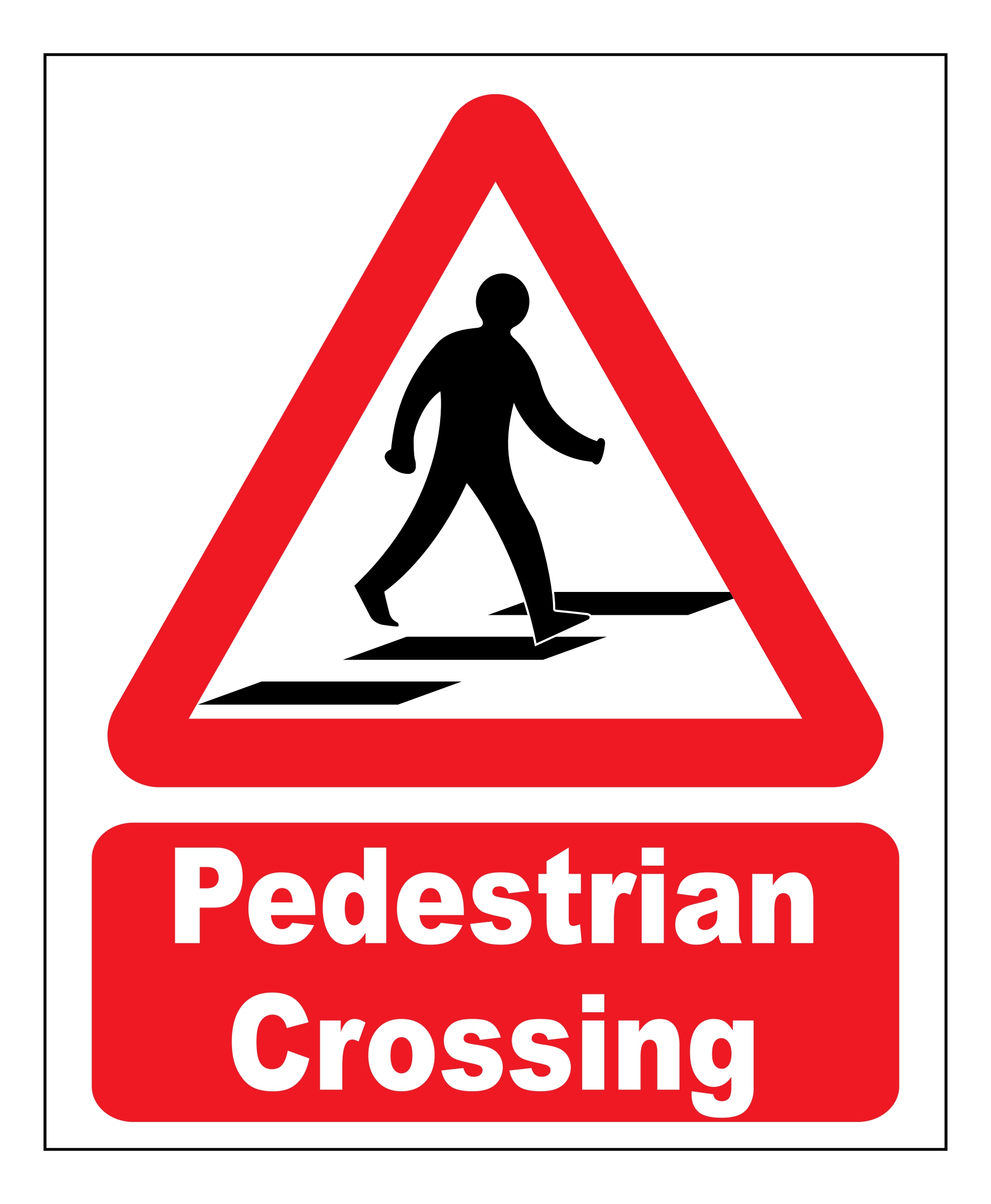 Pedestrian Crossing Mac Safety Signs