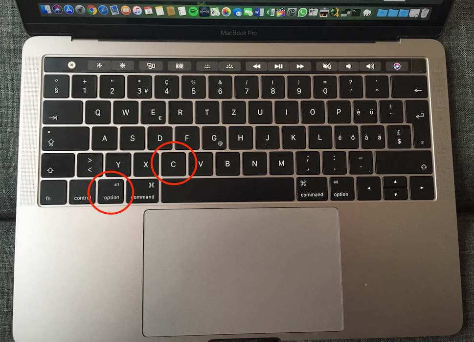 Copyright Zeichen mir der MacTastatur Anleitung für MacUser