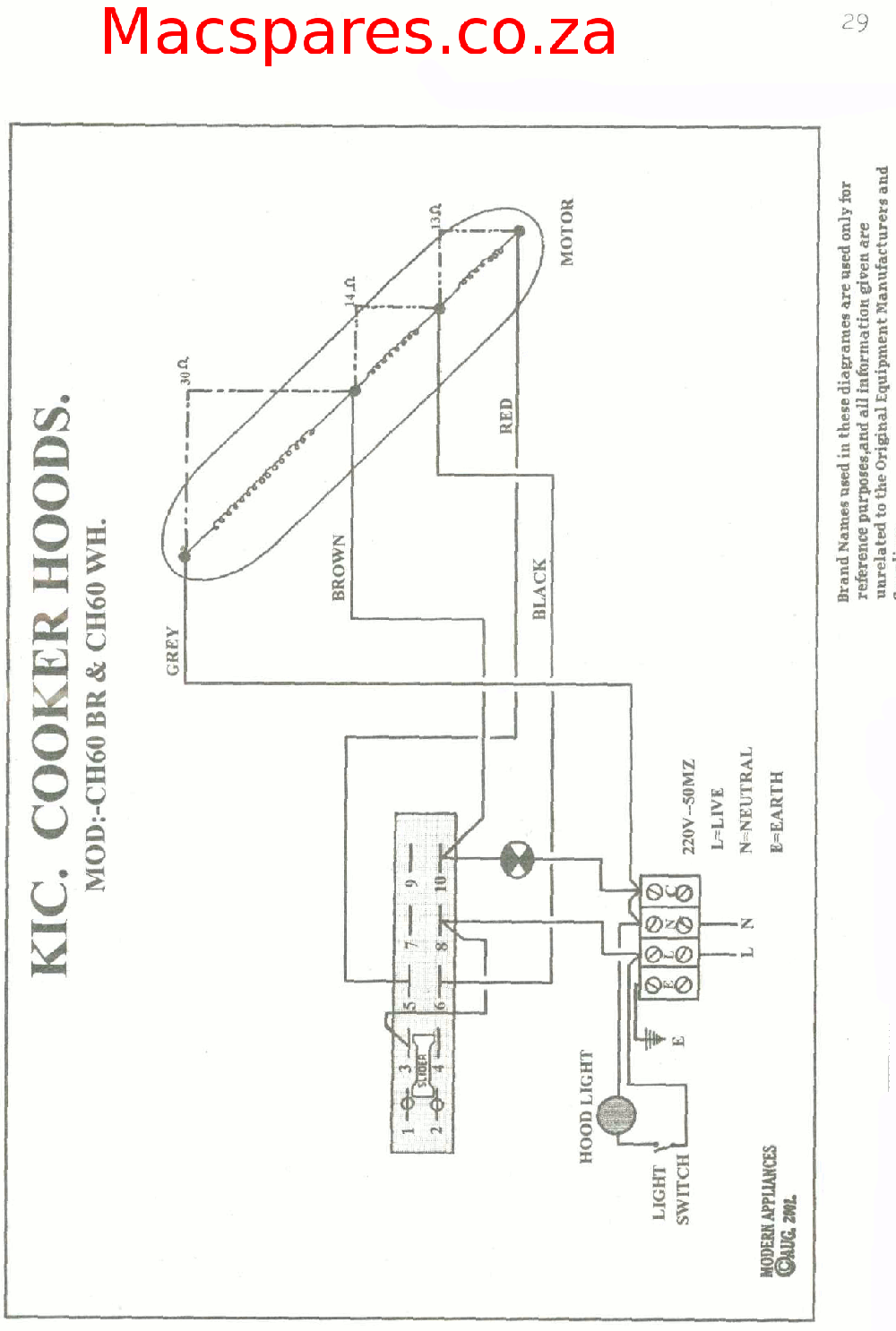 Wiring Diagrams Stoves Macspares Whole Spare Parts Supplying Africa By E Commerce