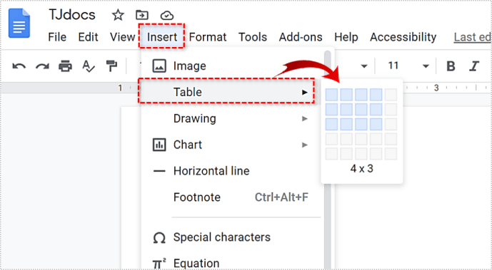 Cara Menghapus Garis Tabel dari Google Docs Google Docs