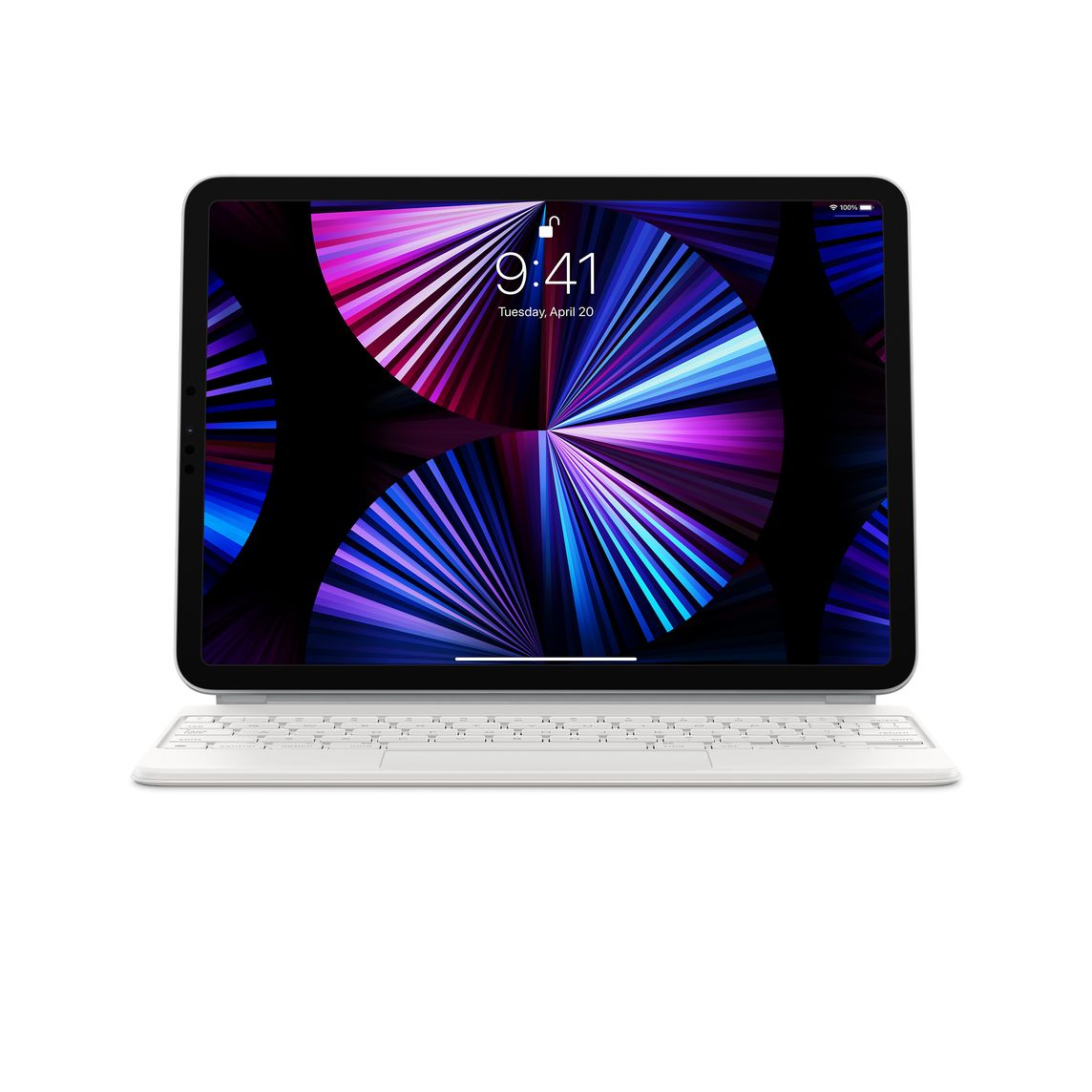 Magic Keyboard Folio for iPad Pro 11 inch & iPad Air 4 / 5 (White Color