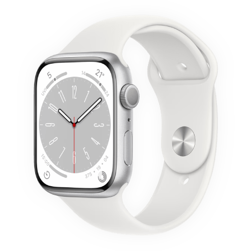 Apple Watch Series 8 45 mm Silver / White Mac Store Indonesia