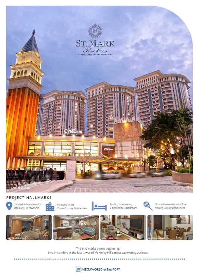 Live in comfort at St. Mark Residences at The Venice Luxury Residences Mactan Newtown