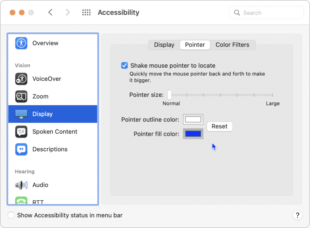 Change Your Pointer Color in macOS 12 Monterey MacTech Solutions