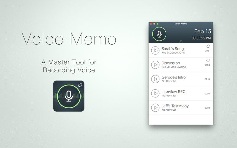 Voice Memo 2.2 Mac OS