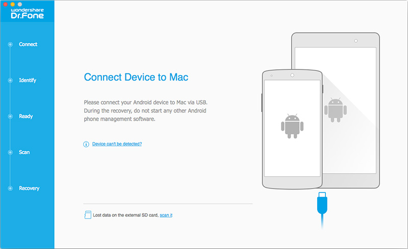 Wondershare Dr.Fone for Android 1.4.1 скачать macOS