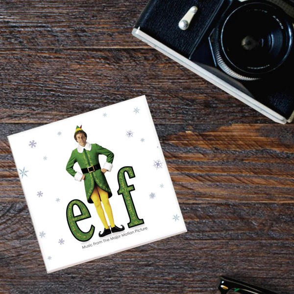 Elf Movie Soundtrack Holiday Album Coaster Madcap & Co