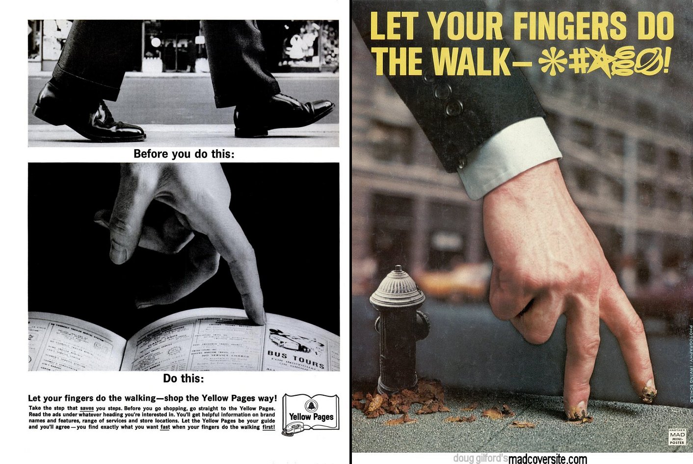 Doug Gilford's Mad Cover Site MAD Advertising Parodies Yellow Pages