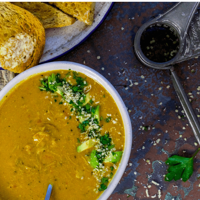 Keto Chicken Vegetable Soup with Hemp Seeds Mad Creations Hub
