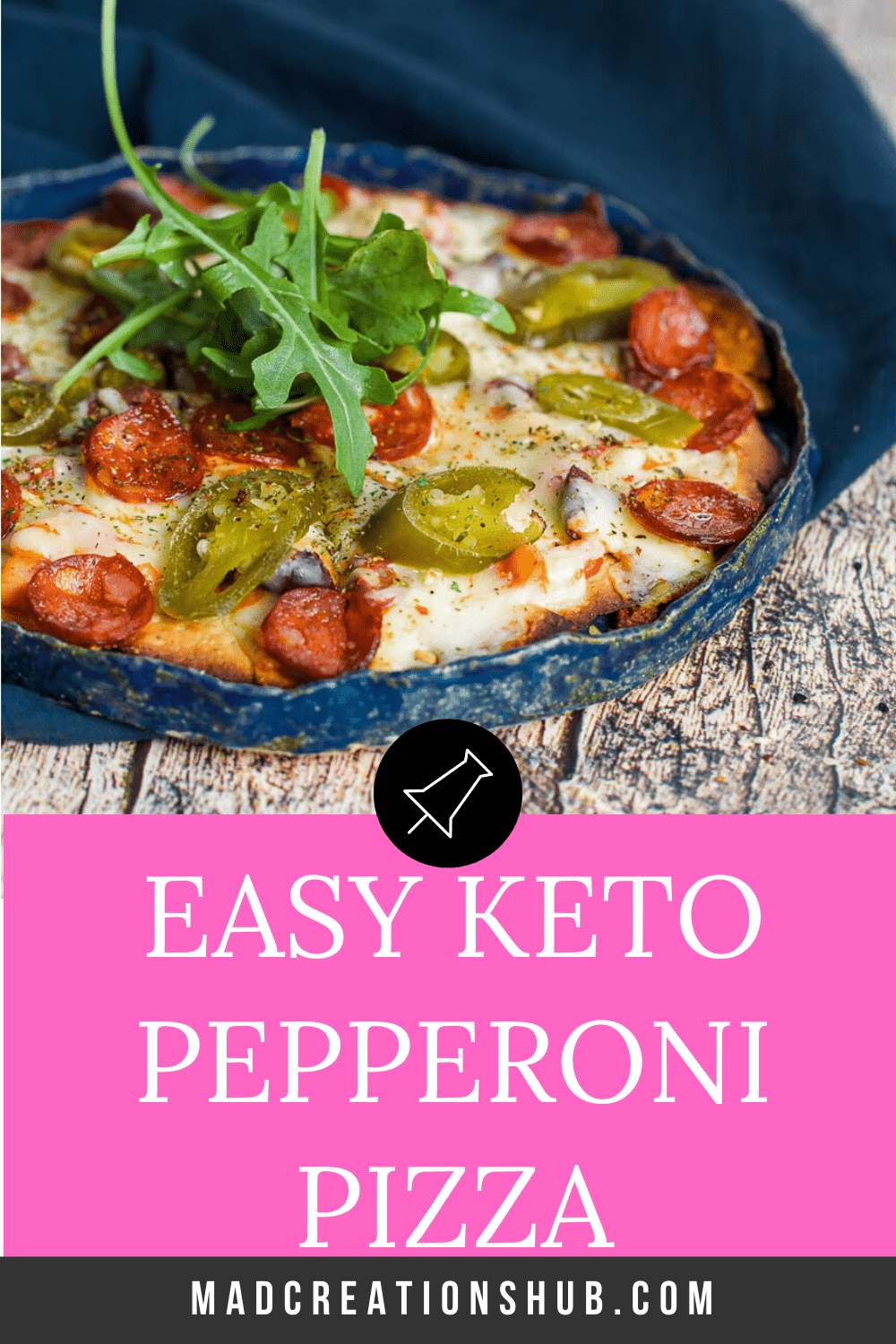 Easy Keto Pepperoni Pizza Mad Creations Hub