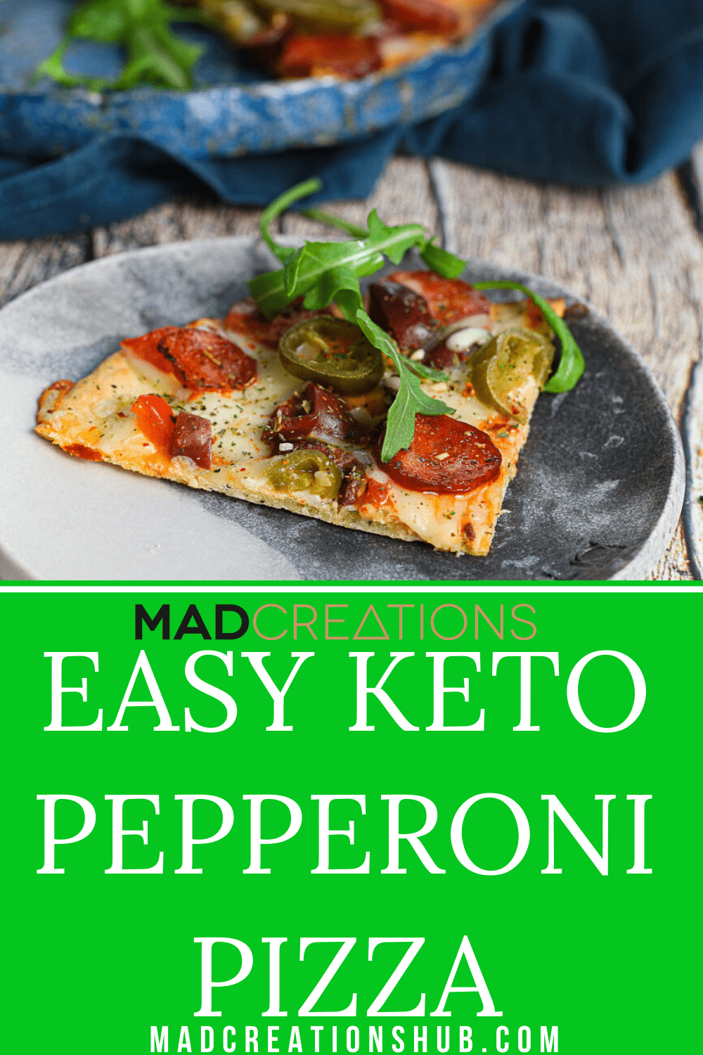 Easy Keto Pepperoni Pizza Mad Creations Hub