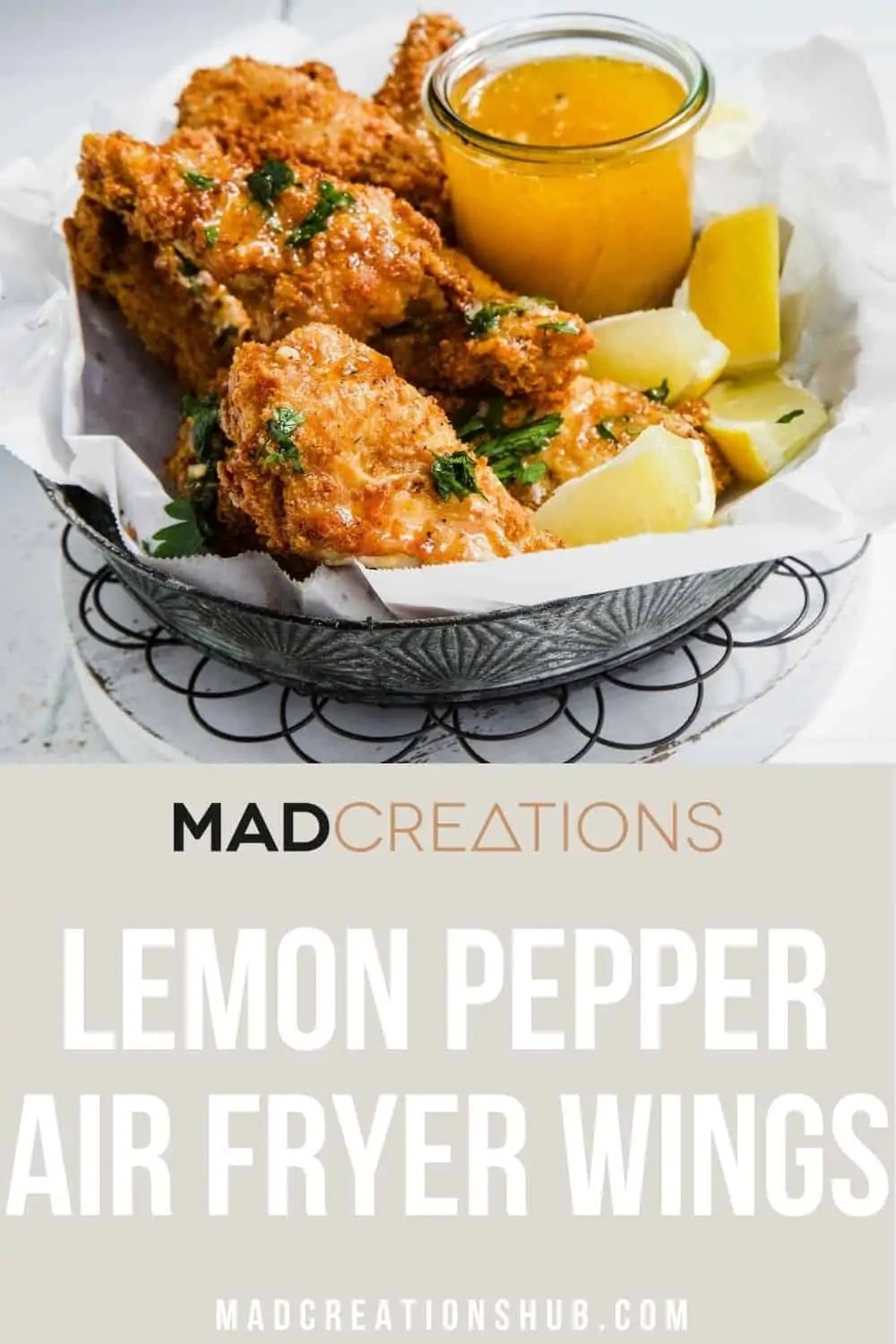 Lemon Pepper Wings Easy Air Fry or Bake Mad Creations Hub