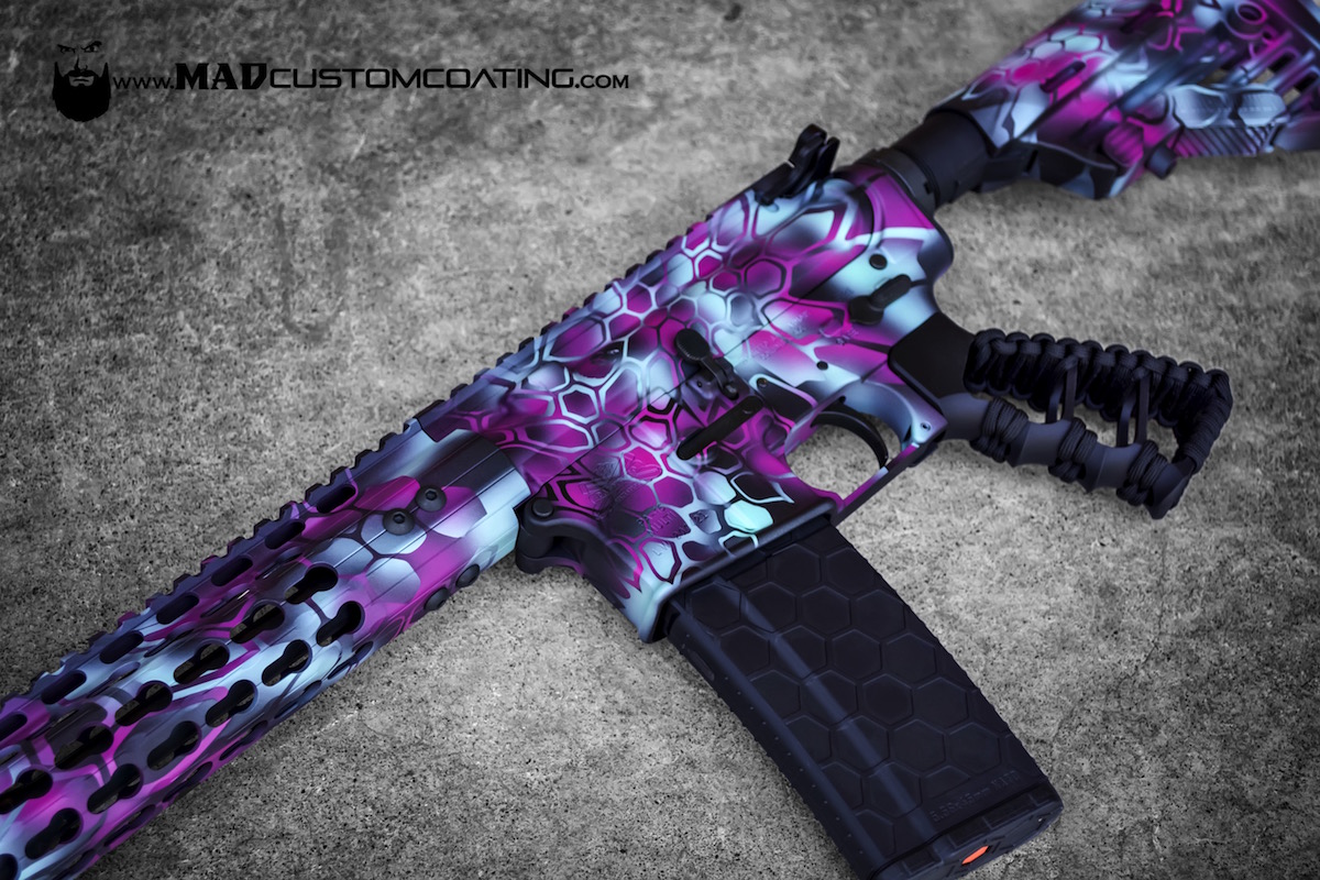 Purple Camo Ar 15