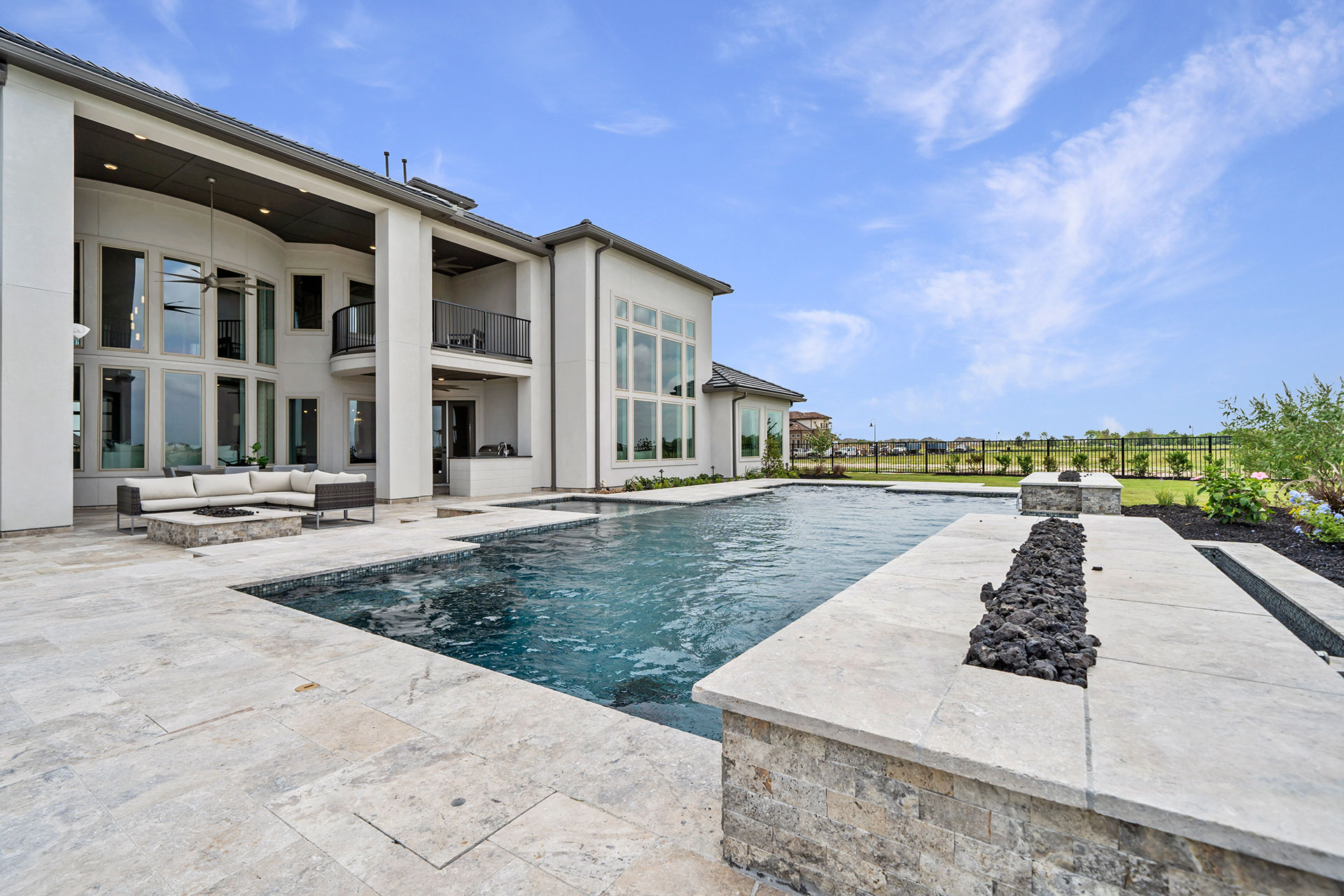 Newmark Model Home Bridgeland Maddox Custom Pools & Landscaping