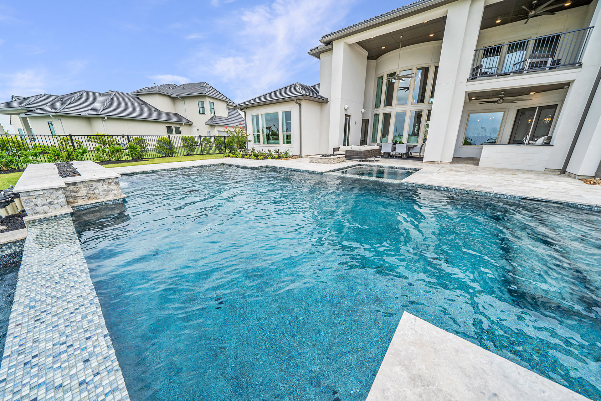 Newmark Model Home Bridgeland Maddox Custom Pools & Landscaping