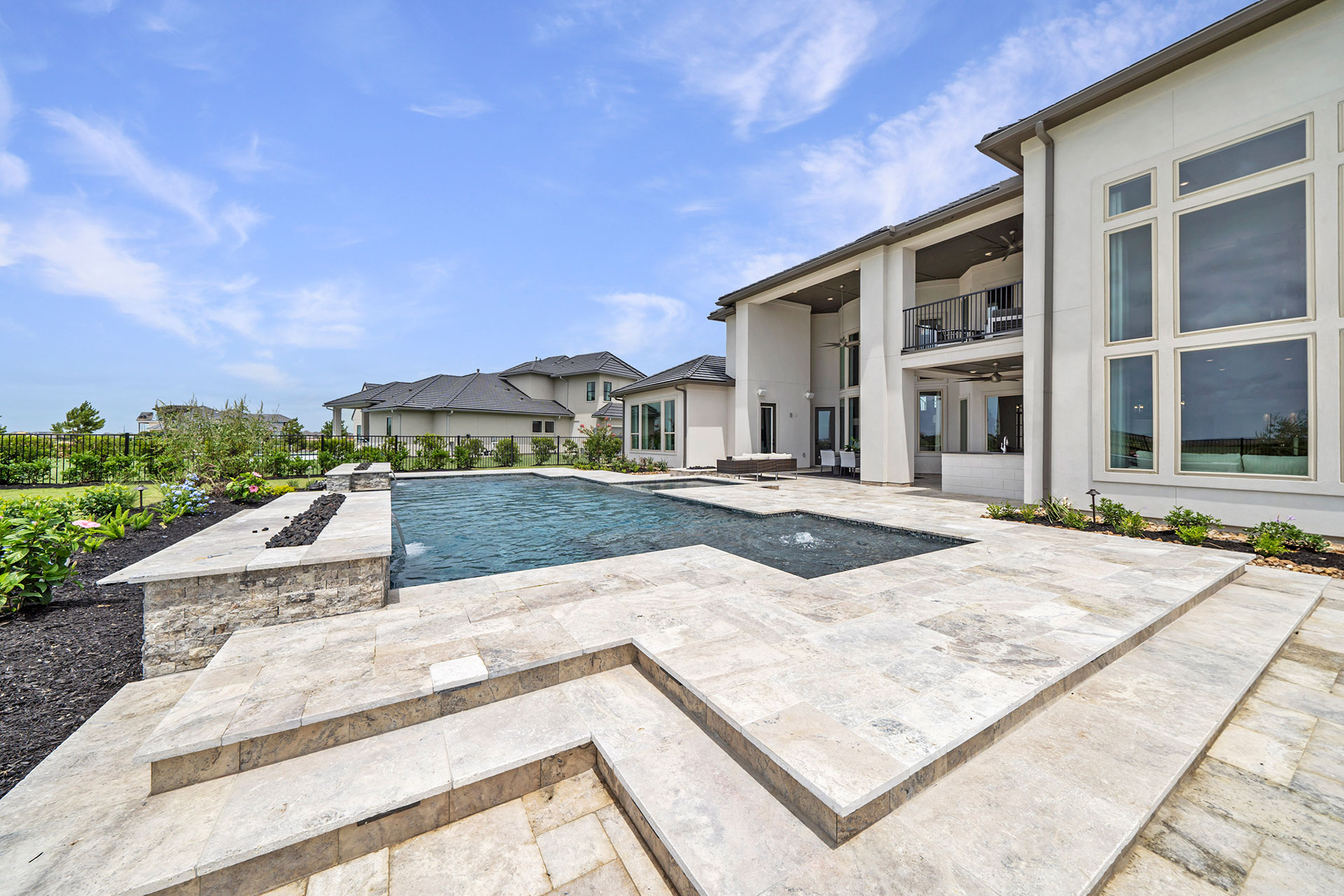 Newmark Model Home Bridgeland Maddox Custom Pools & Landscaping