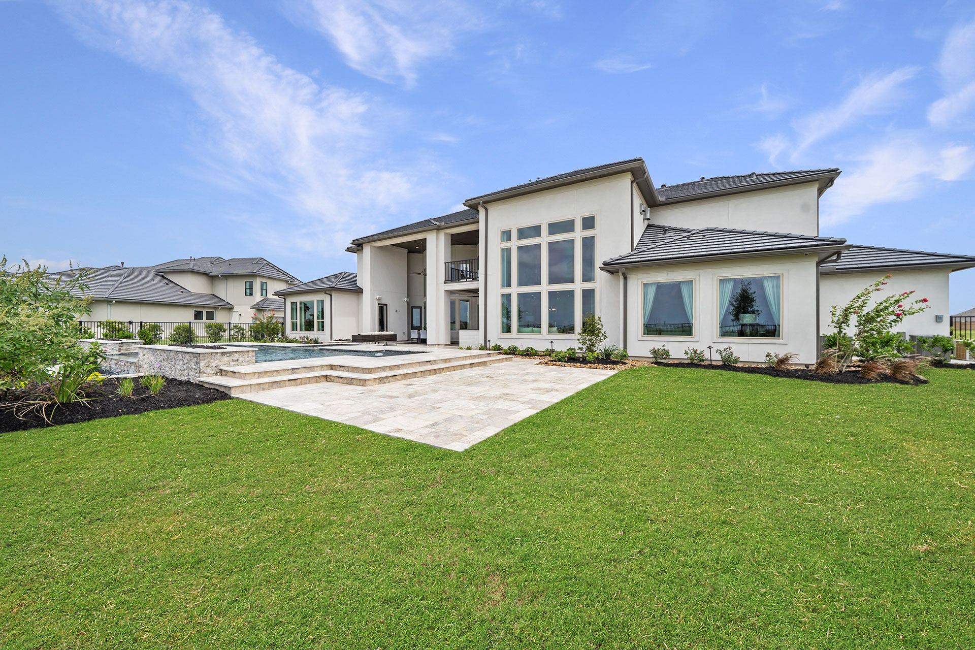 Newmark Model Home Bridgeland Maddox Custom Pools & Landscaping