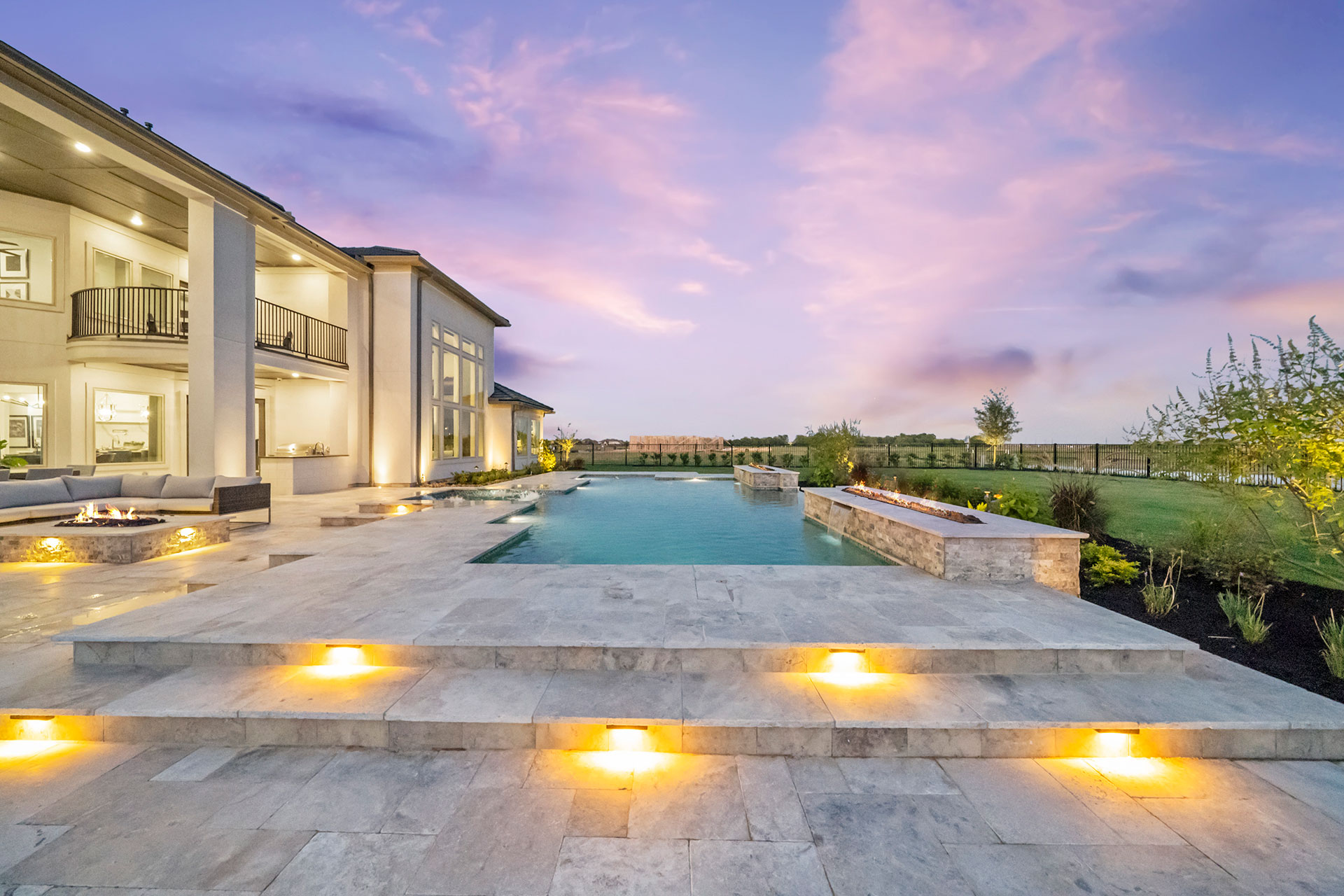 Newmark Model Home Bridgeland Maddox Custom Pools & Landscaping